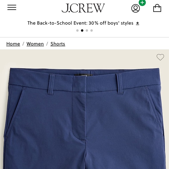 JCrew Women’s Tech Shorts - Red Size 12 - Picture 4 of 4